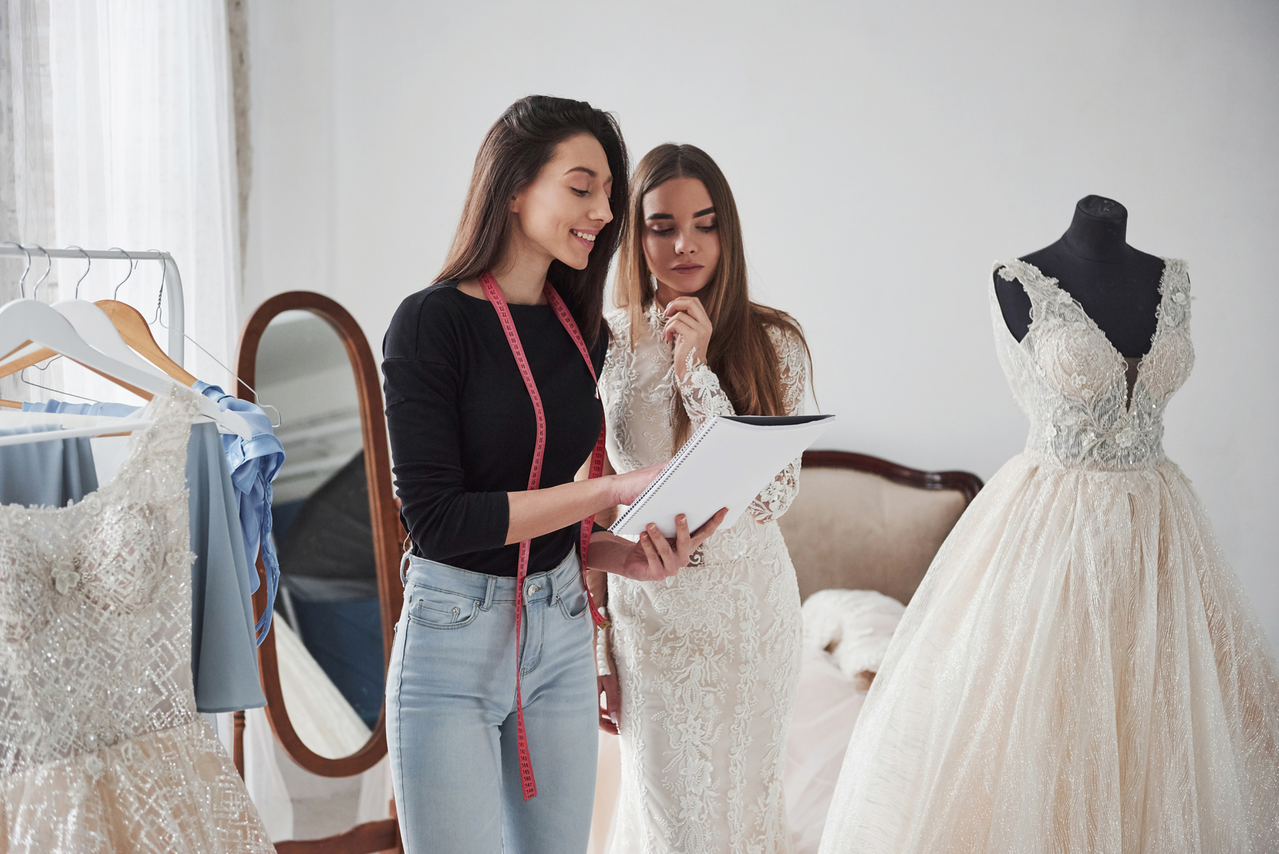 Stylist Takes an Alterations on Wedding Dress